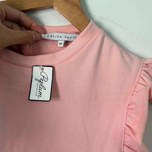 ENGLISH FACTORY SLEEVELESS RUFFLED DRESS - Picture 6 of 6